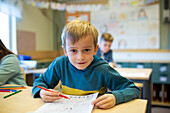 Boy in classroom