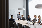 Man having presentation at business meeting