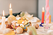 Sweets on Easter table