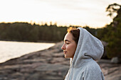 Woman looking away