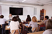 Teenagers in classroom