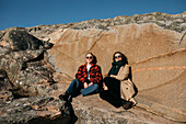 Female friends relaxing together