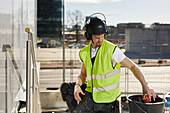 Arbeiter auf einer Baustelle