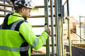 Worker at building site