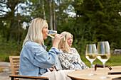 Female friends relaxing outdoor