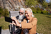 Couple taking selfie