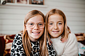 Portrait of smiling girls