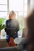 Businesswoman looking away