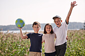 Children looking at camera