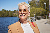 Portrait of smiling senior woman