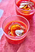 Gazpacho with fresh almonds and tomatoes
