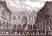 Royal Exchange, London, 19th century illustration