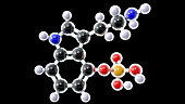 Norbaeocystin, molecular model