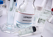 Leprosy test, conceptual image