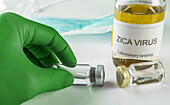 ZIKA virus test, conceptual image