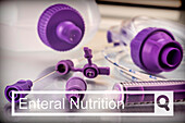 Enteral nutrition, conceptual image