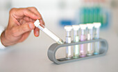 Test tube in laboratory