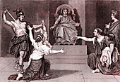 Judgment of Solomon, 19th century illustration