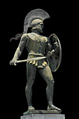 Spartan warrior Leonidas, bronze statue.