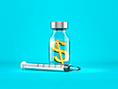 Medical costs, conceptual illustration