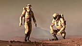 Astronaut on Mars