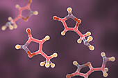 Muscimol molecule, illustration