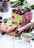 Cherry pistachio cake