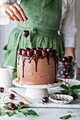 Chocolate cherry cake