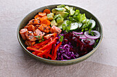 Salad Bowl with salmon