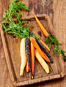Carrots of various colours