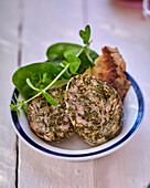 Caillettes (Provencal meatballs with liver and spinach)