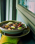 Lentils with cinnamon