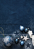 Blue and white Christmas decoration