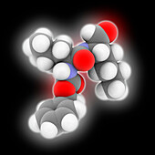 Calpeptin molecule, illustration