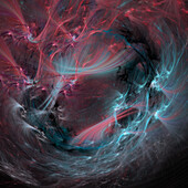 Space nebulae, conceptual illustration