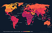 Energy consumption per capita, infographic map