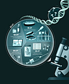 The impact of synthetic biology, illustration