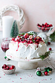 Cranberry Pavlova