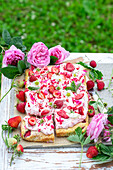 Erdbeer-Mascarpone-Blechkuchen