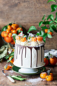 Tangerine dripping cake