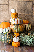Stacked pumpkin varieties