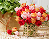 Tulpenstrauß aus gefüllten Blüten