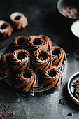 Mini Chocolate Bundt Cakes