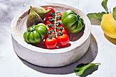 Tomatoes, figs and Amalfi lemon