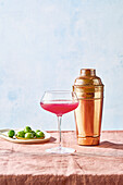 'Cosmonaut' - cocktail with raspberry jam, gin and lemon juice