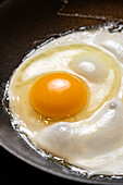 Fried egg in the pan