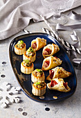 Hearty finger food made from puff pastry