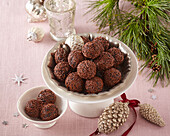 Chocolate rum balls