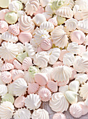 Pastel-colored meringue dots