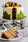 Lemon elderflower cake